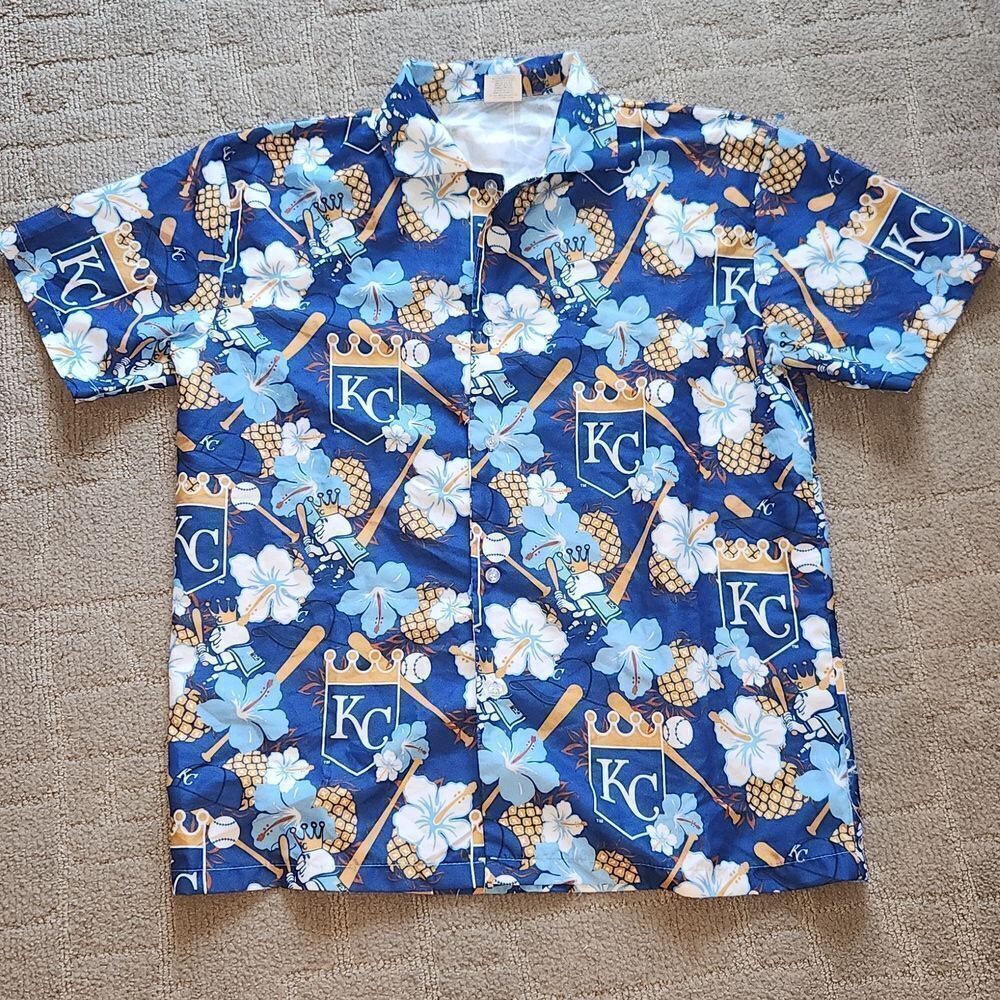 Kansas City Royals Hawaiian Aloha Shirt M